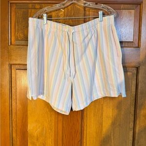 A&F Men’s SWIM Striped Pastel Shorts